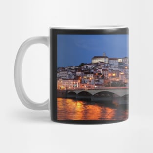 Old town, river, Mondego, Coimbra, Portugal, city, evening, dusk Mug